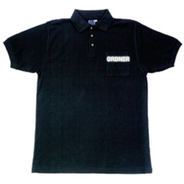 Polo Shirt mit Brusttasche schwarz 