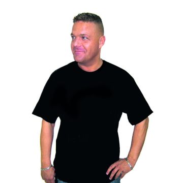 T-Shirt für Behörden in Top-Qualität - Neutral ohne Aufdruck - Schwarz