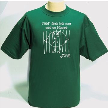 T-Shirt - mit Aufdruck  "Fühl' dich bei uns wie zu Hause"