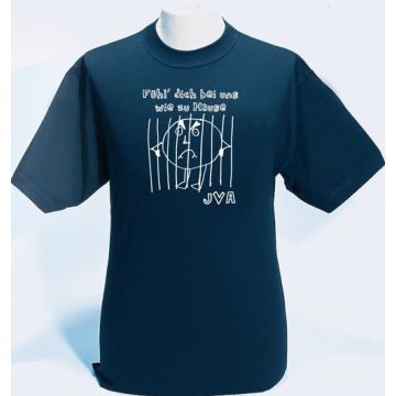 T-Shirt - mit Aufdruck "Fühl' dich bei uns wie zu Hause" 