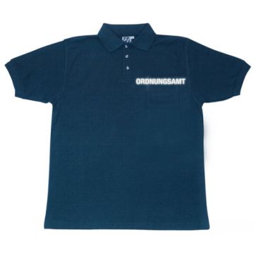Polo Shirt mit Brusttasche dunkelblau