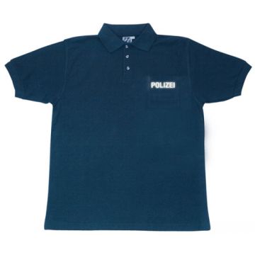 Polo Shirt mit Brusttasche dunkelblau