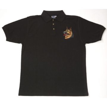 Polo-Shirt mit Schäferhundkopf