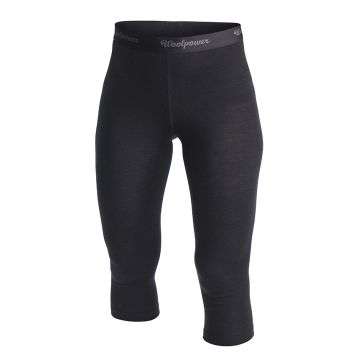Woolpower LITE 3/4 Long Johns Woman - Schwarz