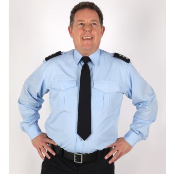 Polizei-Diensthemd Langarm Hellblau