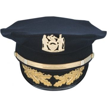 Original Chief Mütze der US Polizei- dunkelblau
