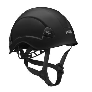PETZL Sicherungshelm - Farbe: Schwarz - mit CenterFit Einstellsystem - Nr. 4577