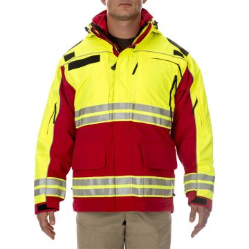 5.11 High VIS Responder Parka - Range Red