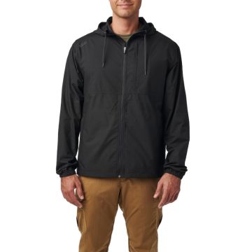 5.11 Radar Packable Hooded Jacket - Black 