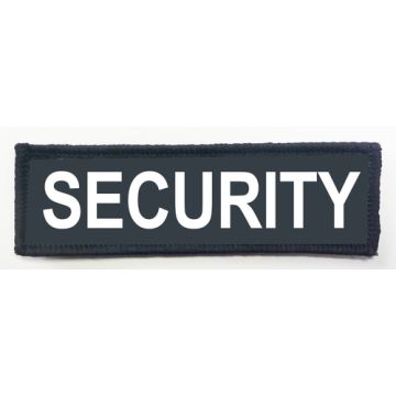 Offizielle Brust-Schrift - SECURITY: 10 x 3 cm