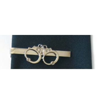 Krawattenspangen - Handschellen silber