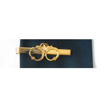 Krawattenspangen - Handschellen gold 