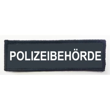 Offizielle Brust-Schrift - POLZEIBEHÖRDE: 10 x 3 cm