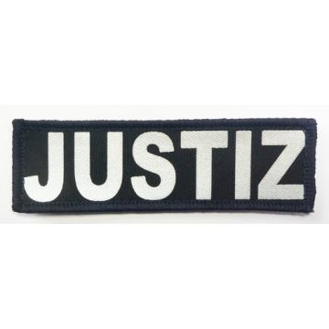 Brust-Schild Polizei (Reflexschrift) mit Kletteil - Reflektierend - Nr. 4899