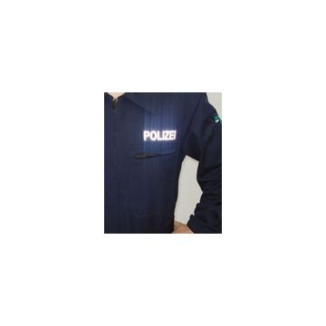 Klettschild SECURITY (hier Polizei) - Reflektierend - 10x3cm - Nr. 4894