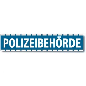 KFZ Magnetreflexschild POLZEIBEHÖRDE- Reflektierend - 50 x 10cm - Nr. 5062