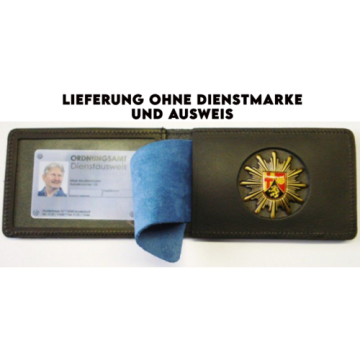Dienstausweismappe Leder - Lieferung ohne Ausweis und ohne Dienstmarke