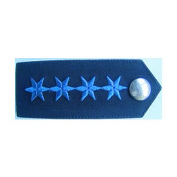 Dienstgradabzeichen Polizeihauptmeister/in - Blau - Knopf silber  - Nr. 5182