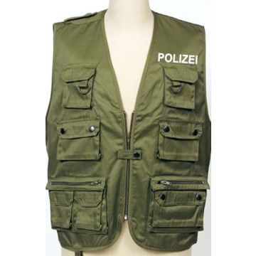 Sommerweste Olivegrün - POLIZEI