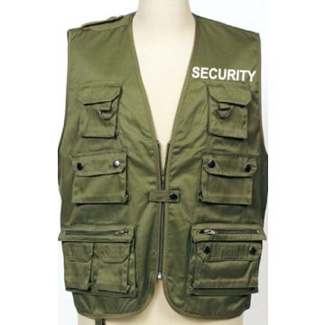 Sommerweste Olivegrün - SECURITY
