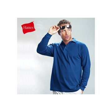 Langarm Polo Shirt dunkelblau
