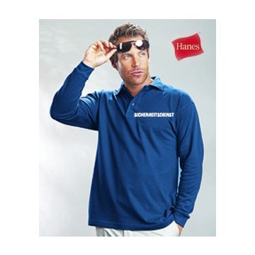 Langarm Polo Shirt dunkelblau