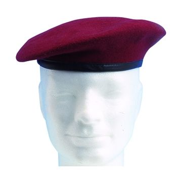 Qualitäts-Barett "Bordeauxrot"