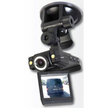 KFZ Überwachungskamera - Schwarz - mobile Überwachungskamera zur Aufzeichnung von Videos oder Bilder im Straßenverkehr - 140 Grad Aufnahmewinke - Nr. 6028