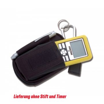 Gefütterte Transporttasche für CED Timer und Zubehör - mit Gürtelschlaufe und Karabiner - Nr. 6035