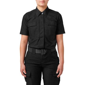5.11 Women Flex-Tac TDU Rapid Short Sleeve Shirt - Black