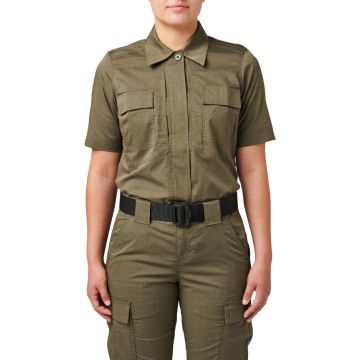 5.11 Women Flex-Tac TDU Rapid Short Sleeve Shirt - Ranger Green