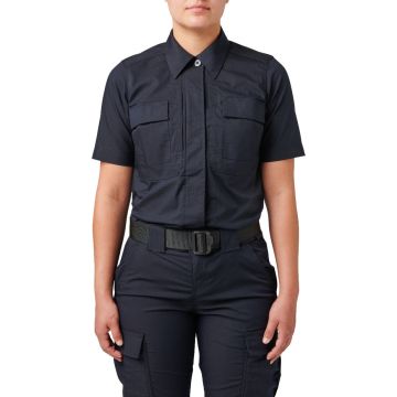 5.11 Women Flex-Tac TDU Rapid Short Sleeve Shirt - Dark Navy 