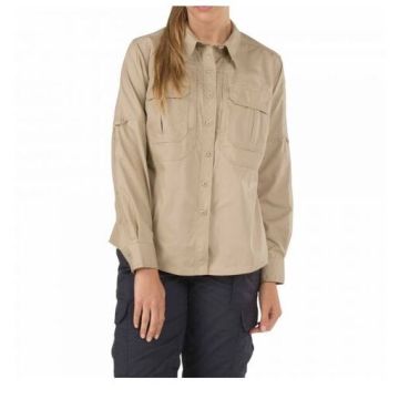 5.11 Damen Taclite Pro Langarm-Hemd TDU Khaki