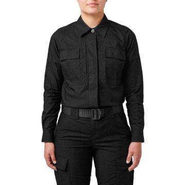 5.11 Women Flex-Tac TDU Ripstop Long Sleeve Shirt - Black