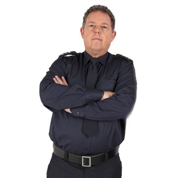 Polizei-Diensthemd Langarm Dunkelmarine