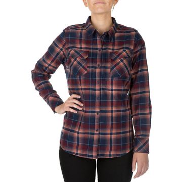 5.11 Heartbreaker Flanel Shirt Damen-Coral