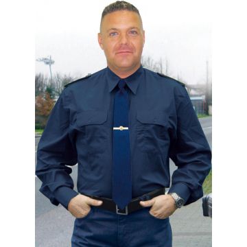 Polizei-Diensthemd Langarm Dunkelblau