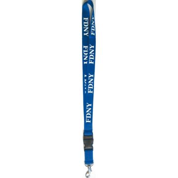 FDNY-Schlüsselband - mit Haken, blau - Nr. 6544