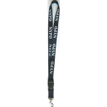 Schlüssel Halsband NYPD - schwarz - mit Haken - Nr. 6545