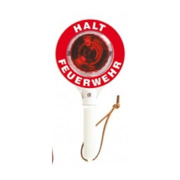 Anhaltestäbe mit Aufschrift "HALT FEUERWEHR"