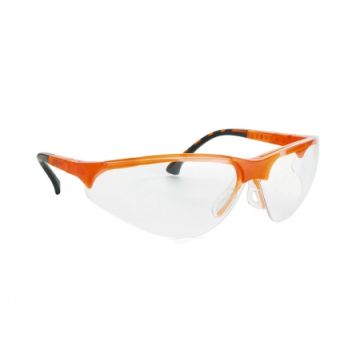 Terminator Brille Orange mit Klarglas - Ultramodernes Sport-Design - Nr. 7010