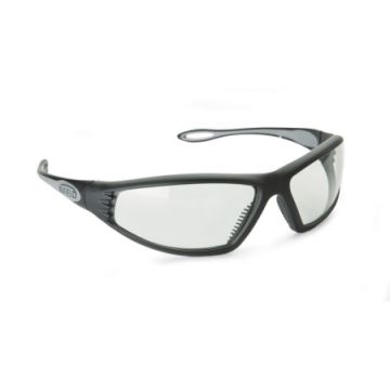 Endor Brille Anthrazit / Grau mit Klarglas - Leicht auswechselbare Sichtscheiben - Nr. 7018