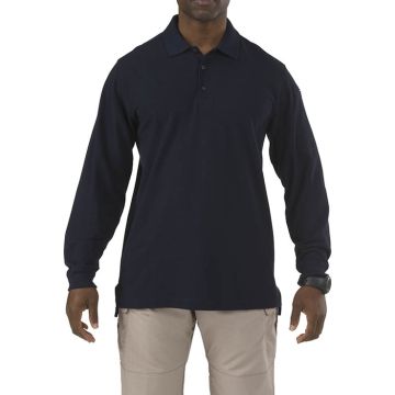 5.11 Utility Langarm Polohemd Dark Navy