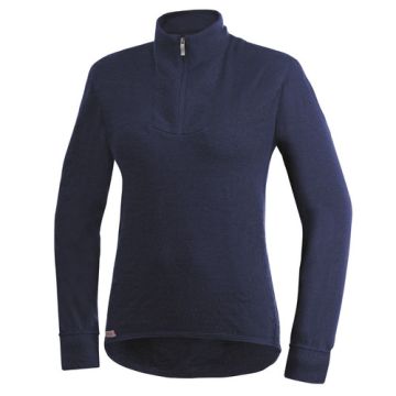 Woolpower Zip Turtleneck 400 - Dark Navy