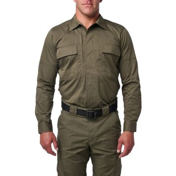 5.11 Flex-Tac TDU Ripstop Long Sleeve Shirt - Ranger Green
