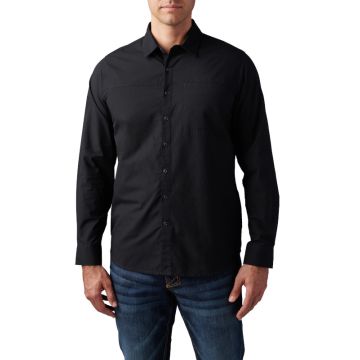 5.11 Igor Solid Langarm Hemd - Black