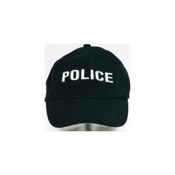 Base-Cap Schwarz mit Reflexschrift POLICE