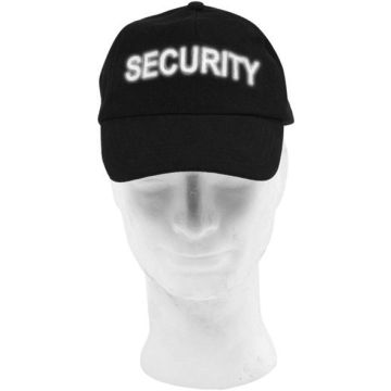 Base-Cap Schwarz mit Reflexschrift SECURITY