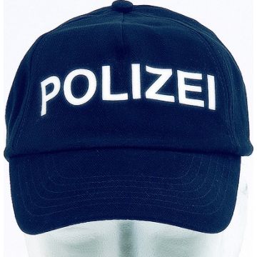Base-Cap Dunkelblau mit Reflexschrift POLIZEI