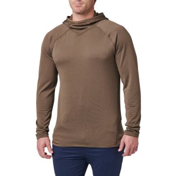5.11 Stratos Long Sleeve Hoodie Major Brown